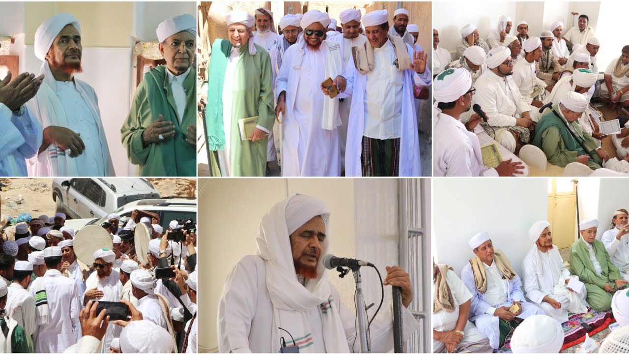 الحبيب عمر بن حفيظ في منطقة قيدون بوادي دوعن خطبة الجمعة وحضور حولية الشيخ سعيد بن عيسى العمودي