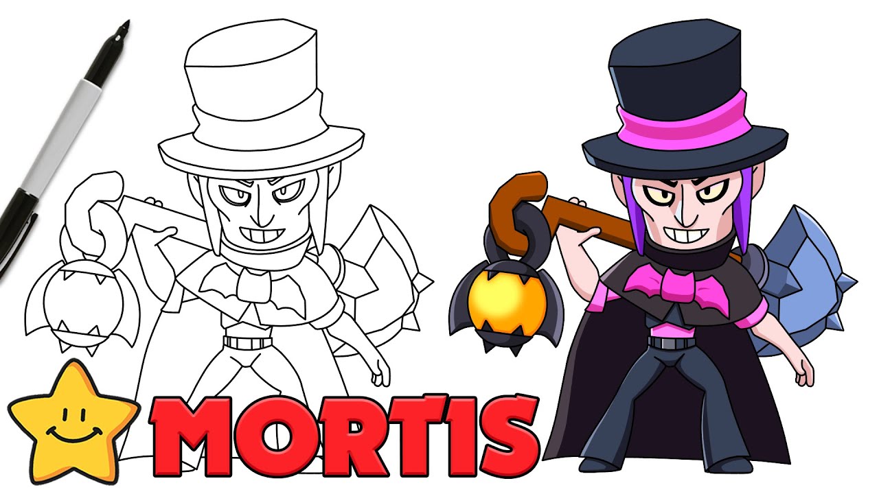 How To Draw MORTIS | Brawl Stars | Step By Step | Tutorial
