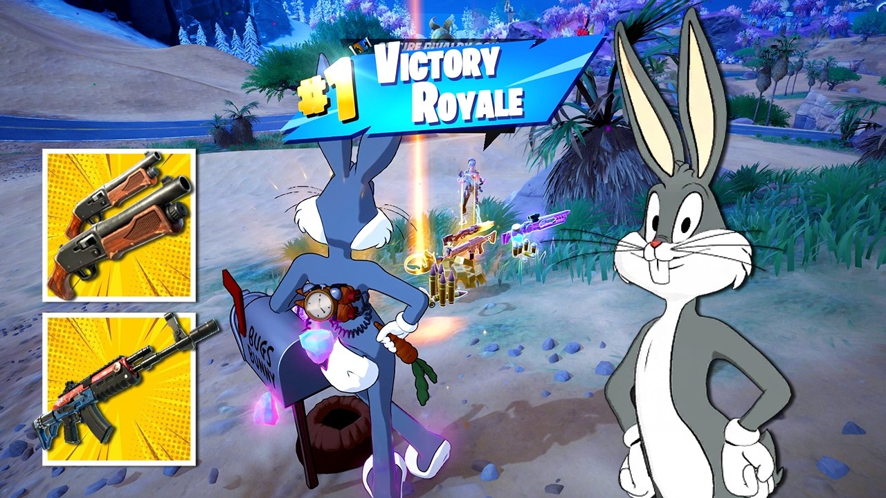 Bugs Bunny Skin - Fortnite Zero Build Victory Royale Gameplay | Chapter 7 Season 2