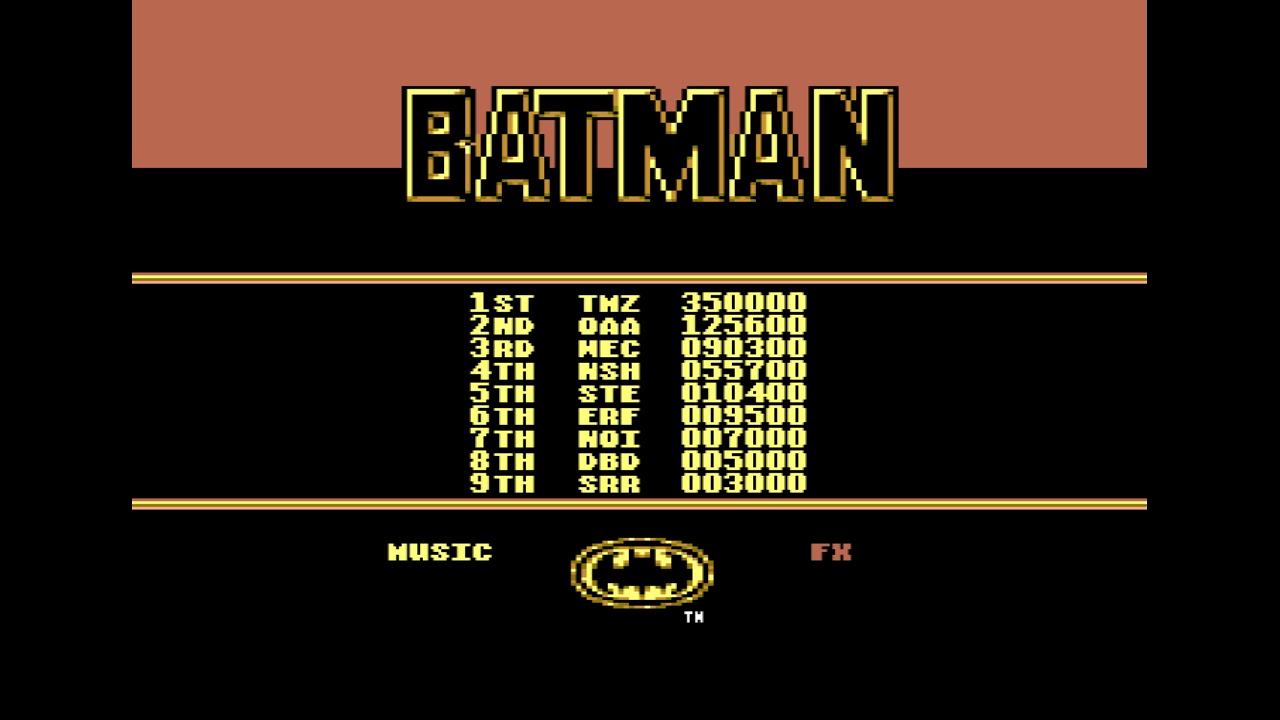 Batman The Movie Soundtrack (C64)