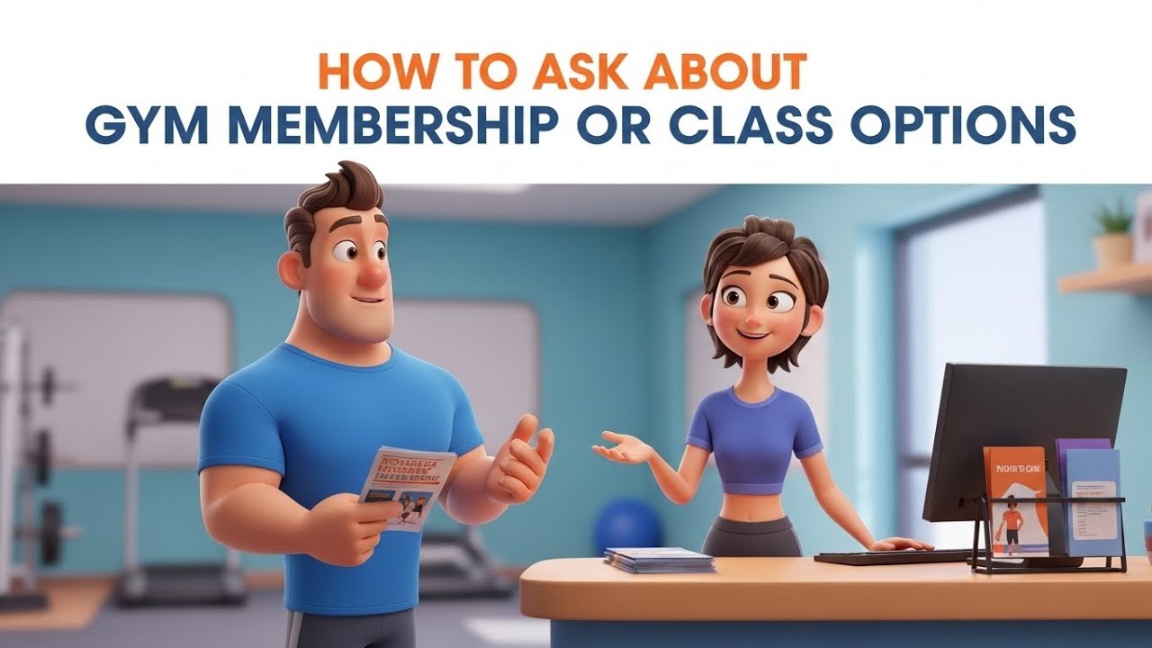 How to Ask About Gym Membership or Class Options