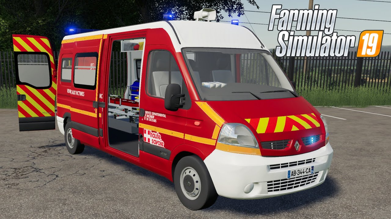 FS19 - Renault Master II VSAV SDIS 74 - Car mod for Farming Simulator 2019 Roleplay