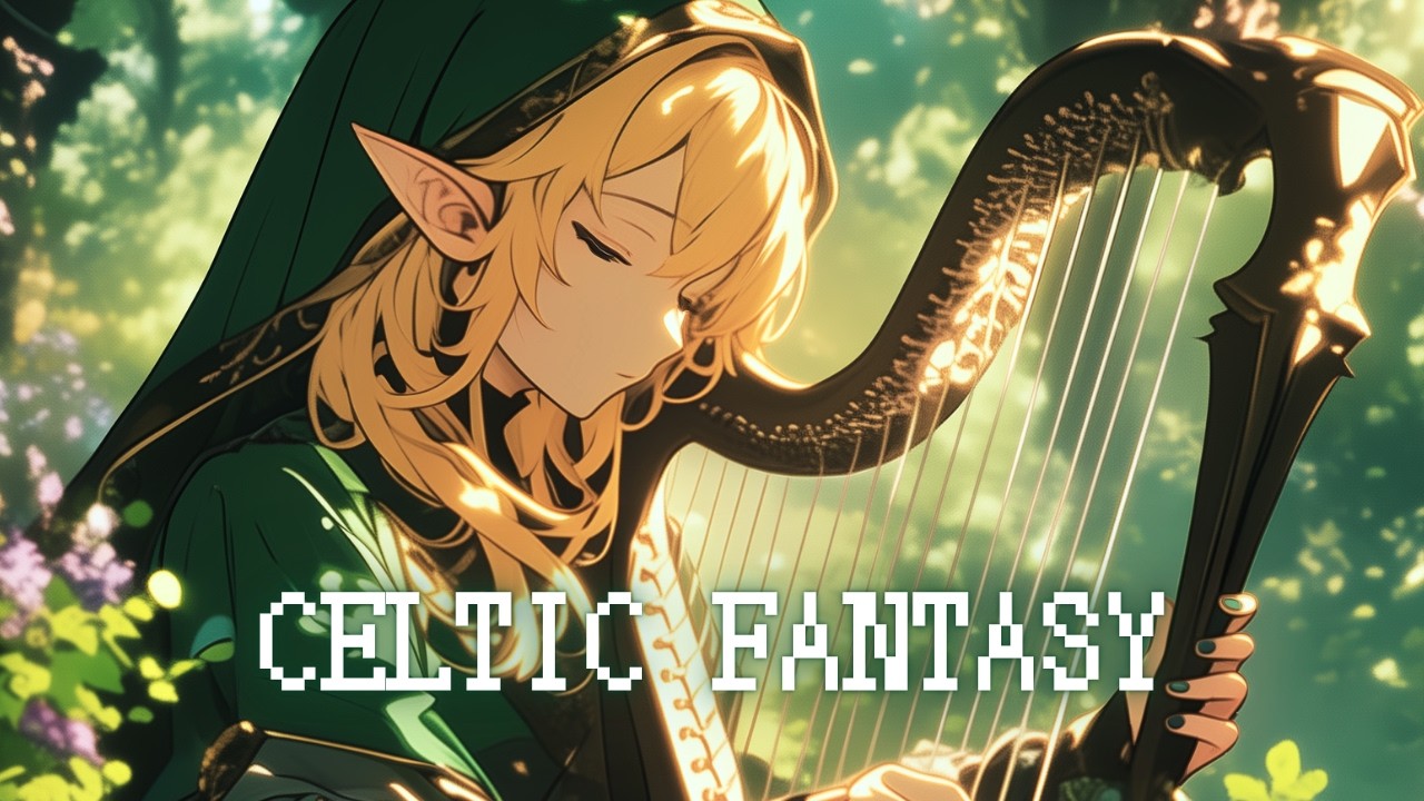 Celtic Fantasy - Relaxing Elf Forest Harp Music for Work & Study