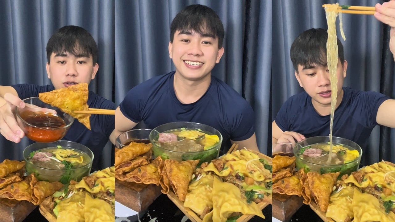 Mukbang Sủi Cảo Trộn Tốp Mỡ, Sủi Cảo Chiên, Sủi Cảo Miến Xương | Mukbang Dumplings