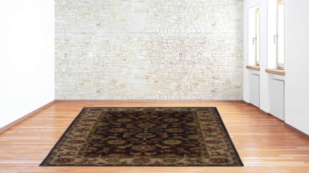 Traditional Brown Beige Wool Oriental Hand Tufted Area Rug - POSH RUG