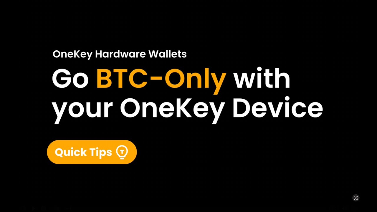 Guide for Bitcoin - Only Firmwares on OneKey Devices #wallet #trading #cryptocurrency #bitcoin