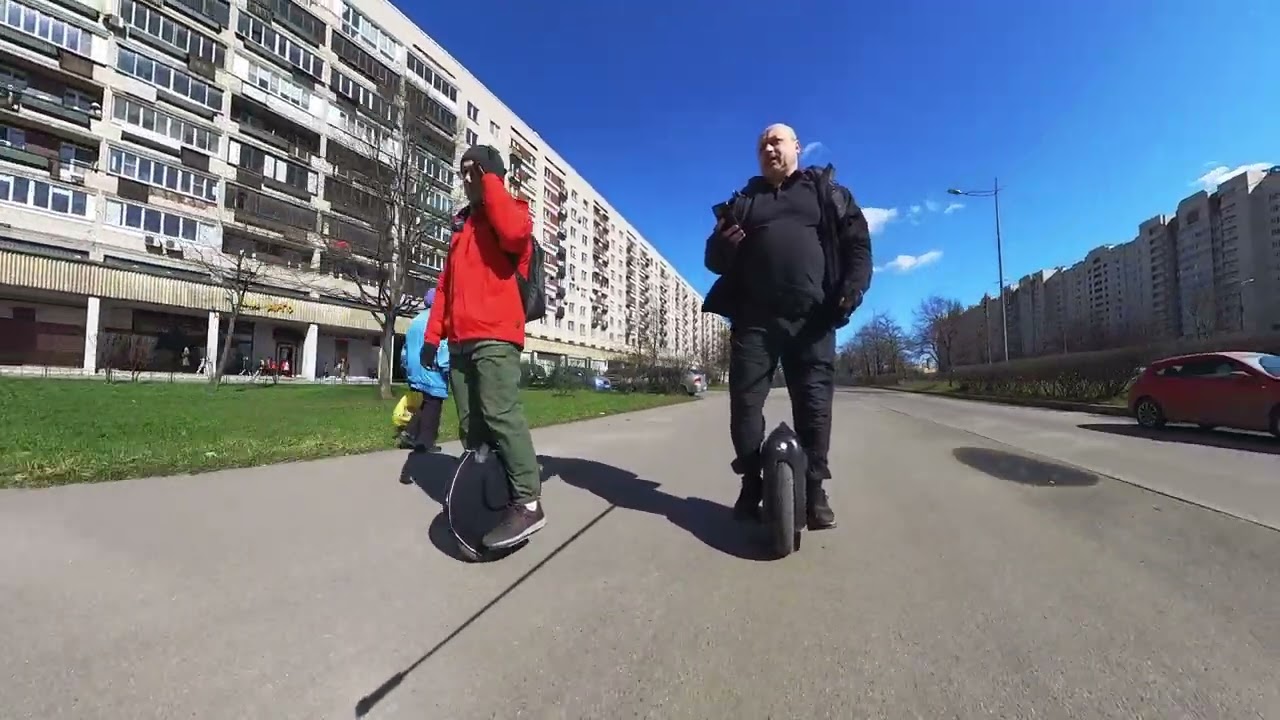 О Моноколёсах! Покатушка с Андреем. В попытке выкатать KingSong 16S (kugo kirin U2) Часть 4
