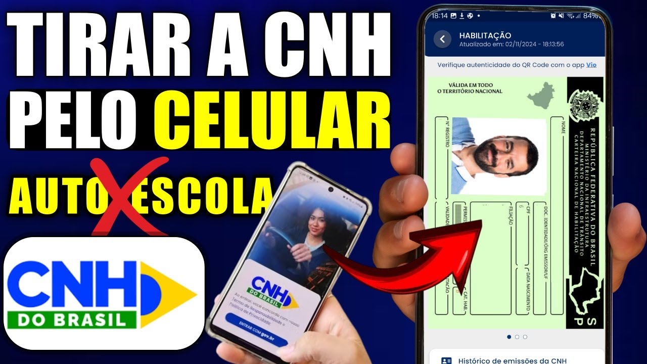 ✅COMO TIRAR A CNH PELO CELULAR 2026 | Aplicativo CNH do Brasil 