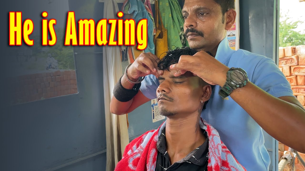 The Best of Street Barbers relaxing Master Cracker with Head Massage | Indian Massage