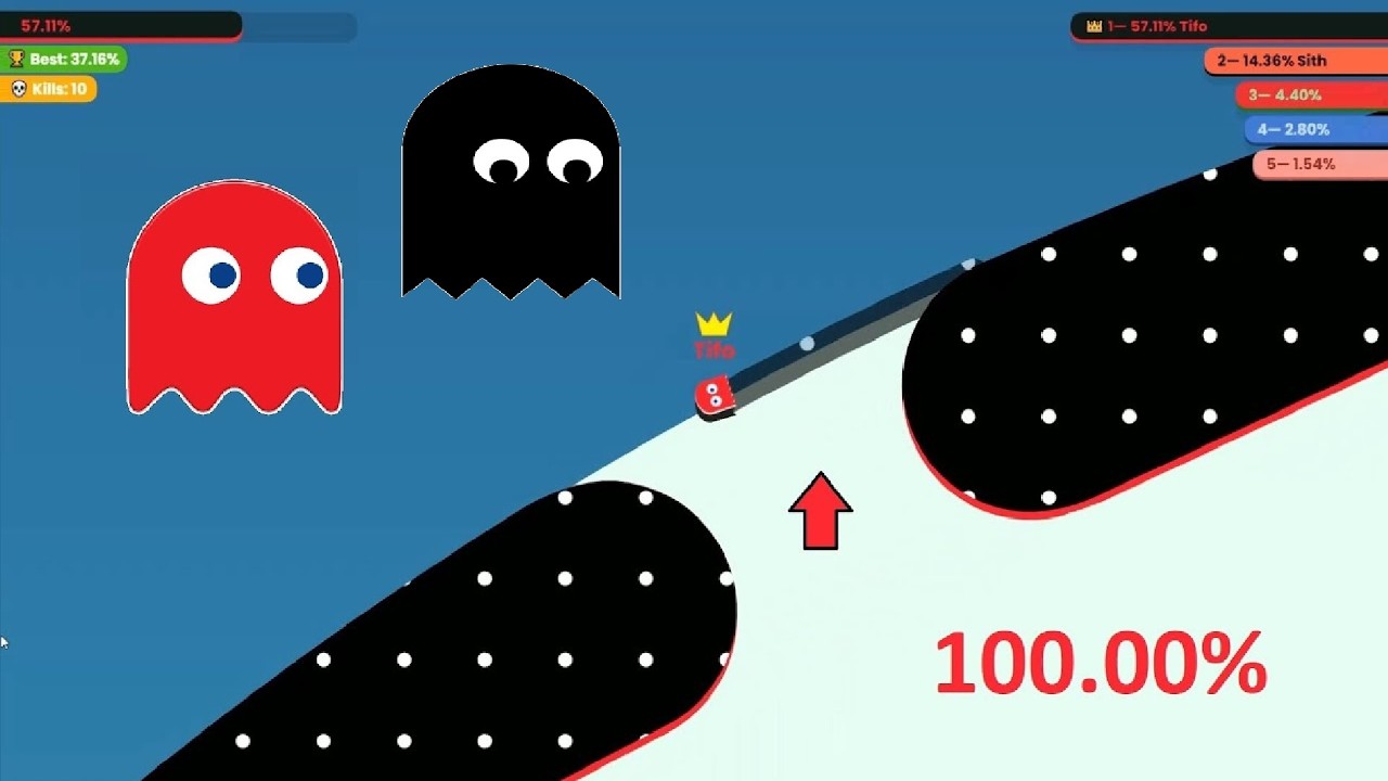 Paper.io 7 Map Control: 100.00% [Professional]