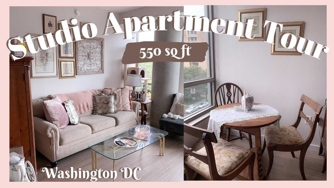 Studio Apartment Tour | Washington DC ~ Vintage Cottagecore ~ Apartment
