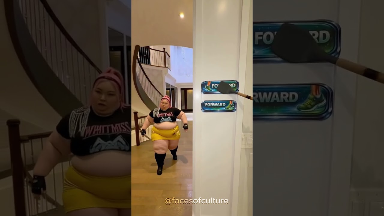 Fat Mira Does the Robot Trend 😱
