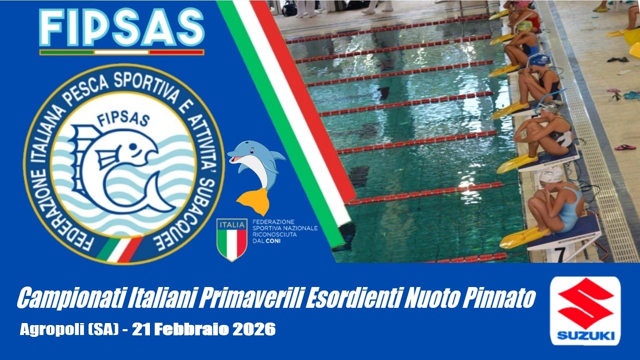 2^ sessione - Campionati Italiani Primaverili Esordienti Nuoto Pinnato - 21 Febbraio 2026