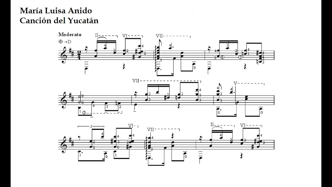 María Luisa Anido. Canción del Yucatán