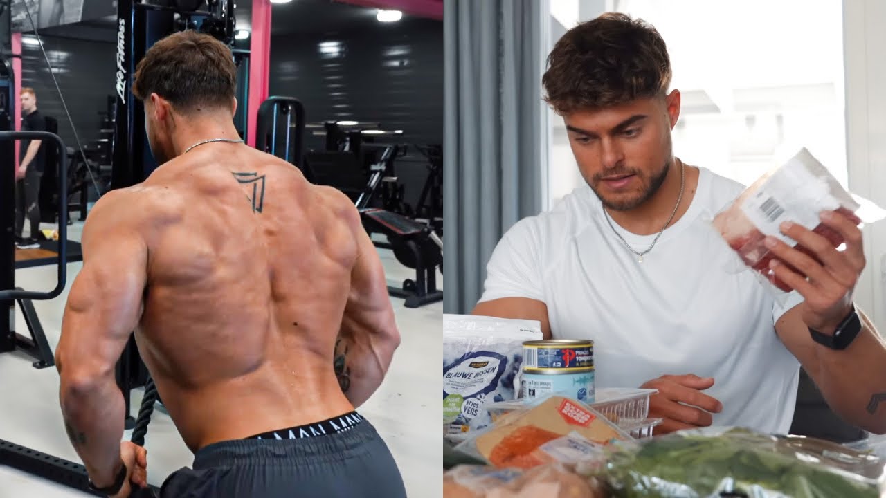 Grocery Haul To Build Muscle | Back & Biceps Workout