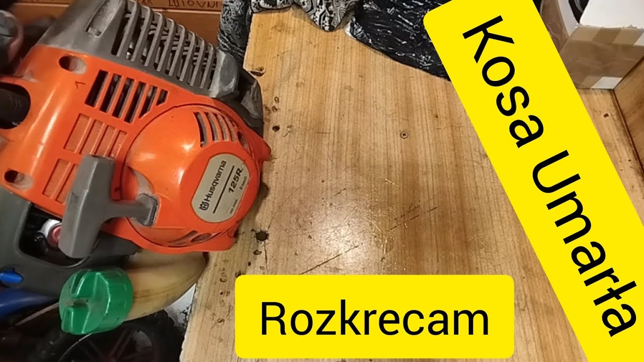 Kosa Husqvarna 125r uległa zniszczeniu, pracowała do końca...