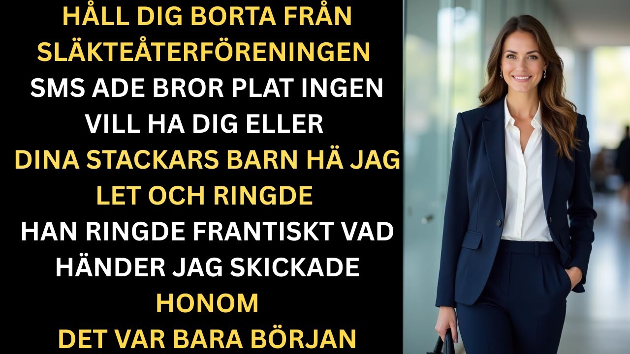 Min bror skrev H&aring;ll dig borta fr&aring;n sl&auml;kttr&auml;ffen&rdquo;  sa att mina fattiga barn inte var v&auml;lkomna