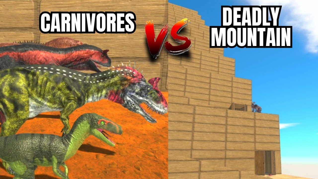 Carnivores vs 1,000,000 Ants: The Deadly Mountain Climb - Animal Revolt Battle Simulator