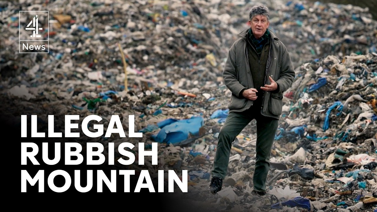 Mountain of illegal waste risks polluting river in Oxfordshire