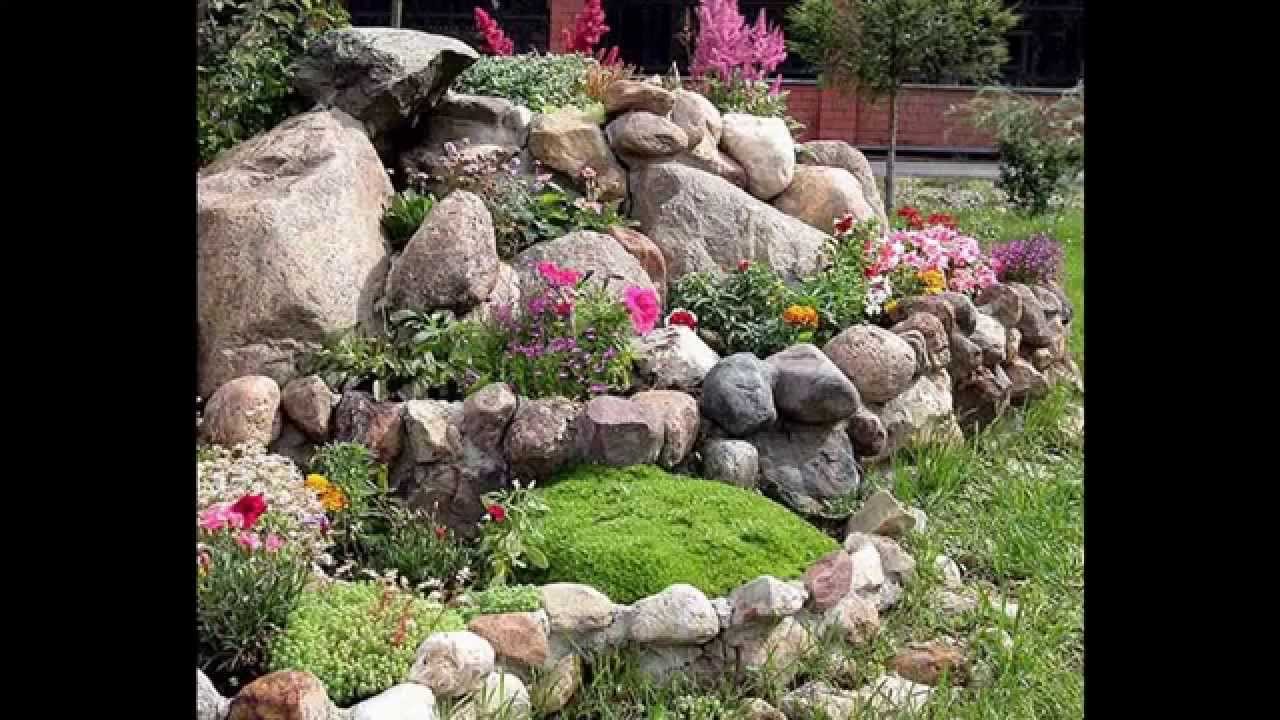 Easy building a rock garden