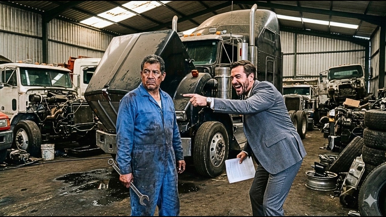 „Du bist schon der fünfte Mechaniker… die anderen vier gaben auf“ —bis er die 23 vergessenen Lkw sah