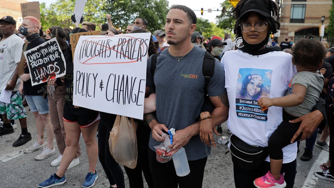 Louisville protest live coverage after deaths of Breonna Taylor and George Floyd