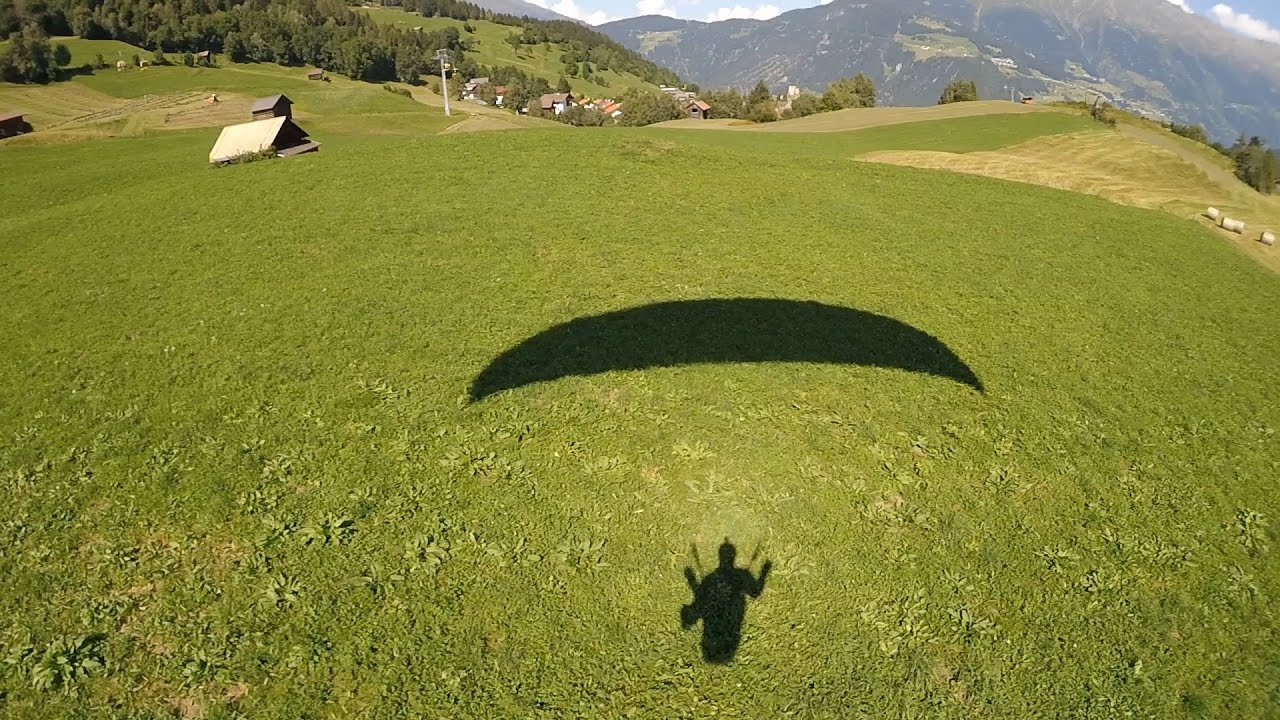 Paragliding am Sch&ouml;njoch in Fiss Serfaus Ladis