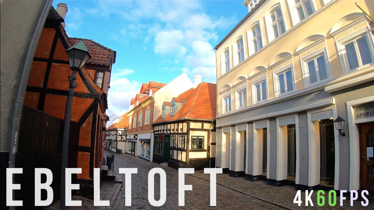 Ebeltoft Denmark | Popular Tourist Attraction Denmark 4K 🇩🇰 | Old Houses & Old Town Walking Tour