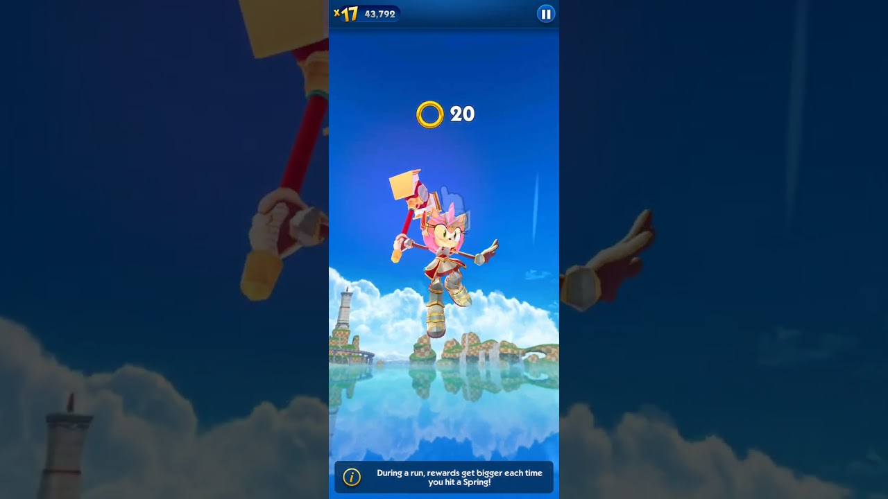 🦔💗🥇💨USING PALADIN AMY IN SONIC DASH!!!💨🥇💗🦔