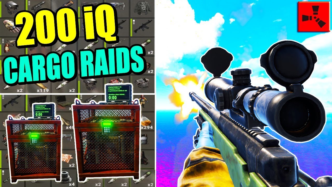 RICHEST Cargo Ship RAIDS + 200 IQ PLAYS - Looting a RICH CLAN Fight - vanilla (Rust Raiding PvP)
