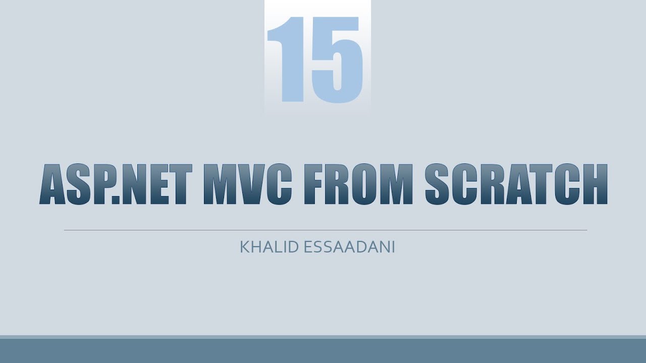 15 - ASP.NET MVC - Partial Views
