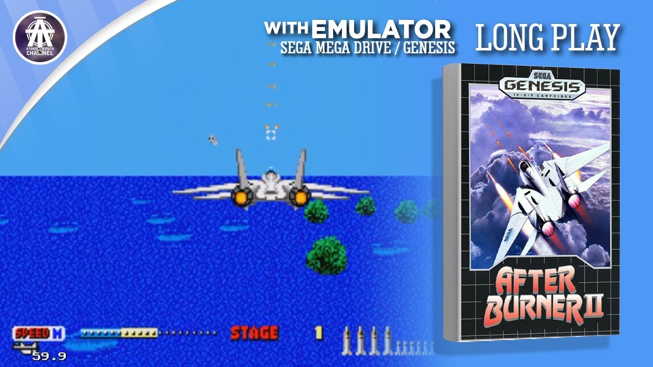 AFTER BURNER II LONG PLAY | GAMEPLAY | SEGA GENESIS | SEGA MEGA DRIVE