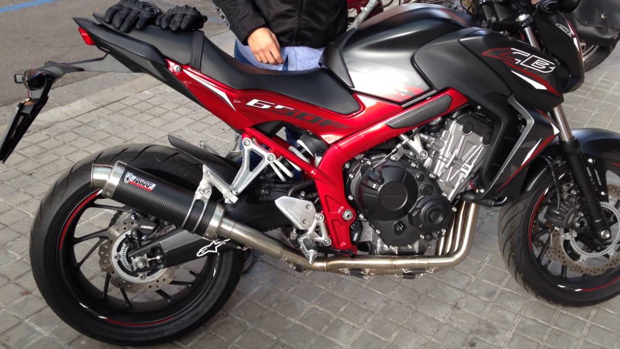 Honda CB650F Mivv Carbon GP without DBKiller