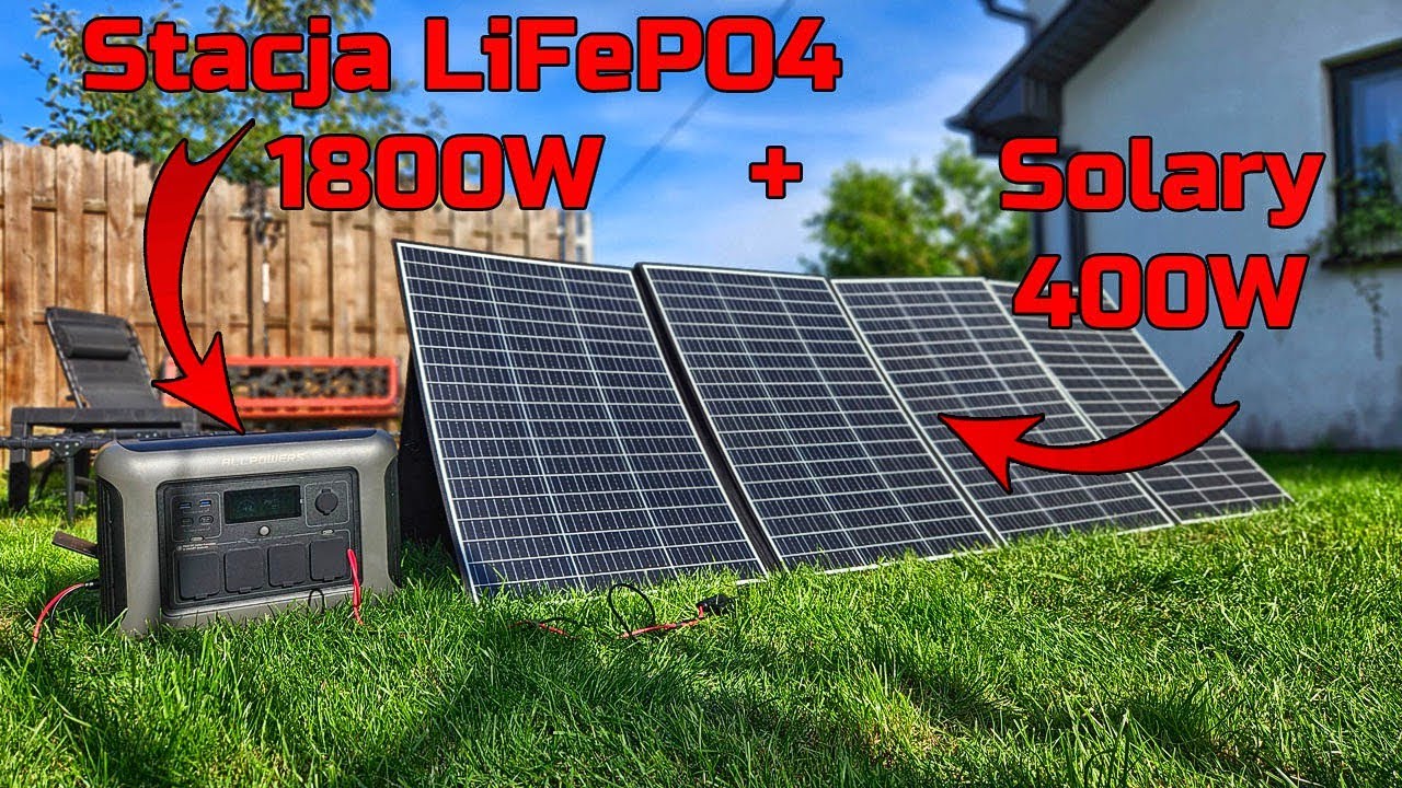 Zestaw - Stacja Zasilania AllPowers R1500 + Solary 400W SP037  TEST