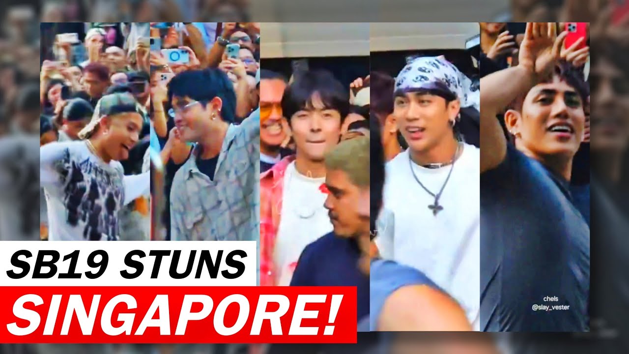SB19 Performs a Surprise Busking in Singapore, Draws Huge Crowd!