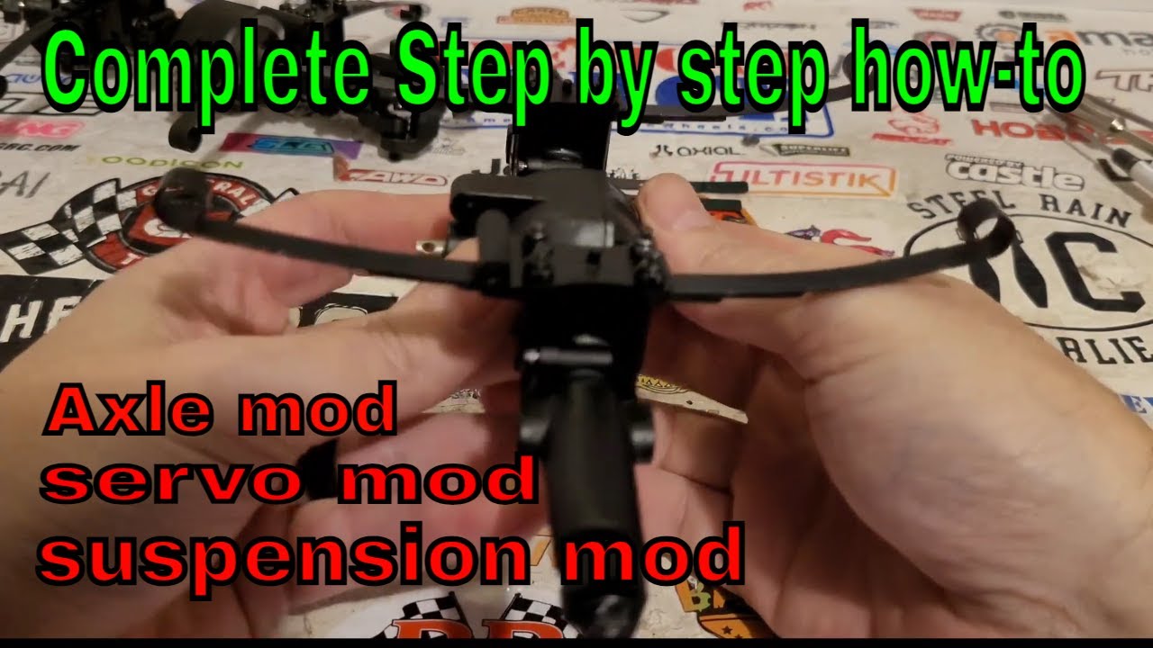 Complete in-depth how to axle, suspension, and servo mod  FMS JIMMY 1/6