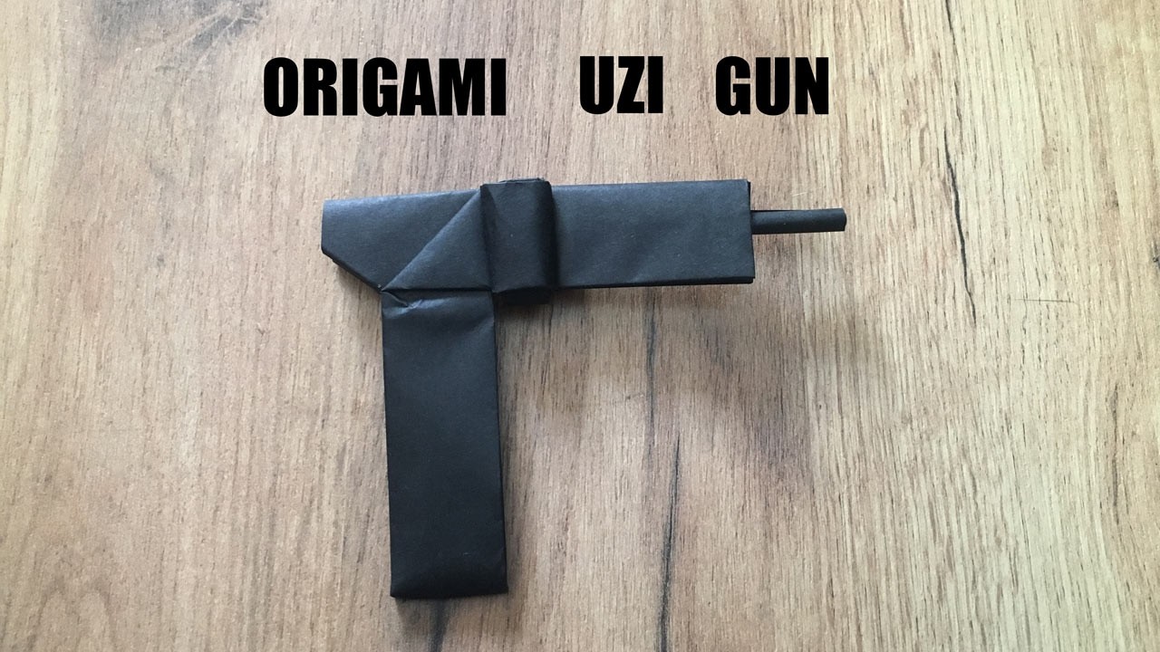 How to Make Paper Uzi Gun | Оригамі Узі