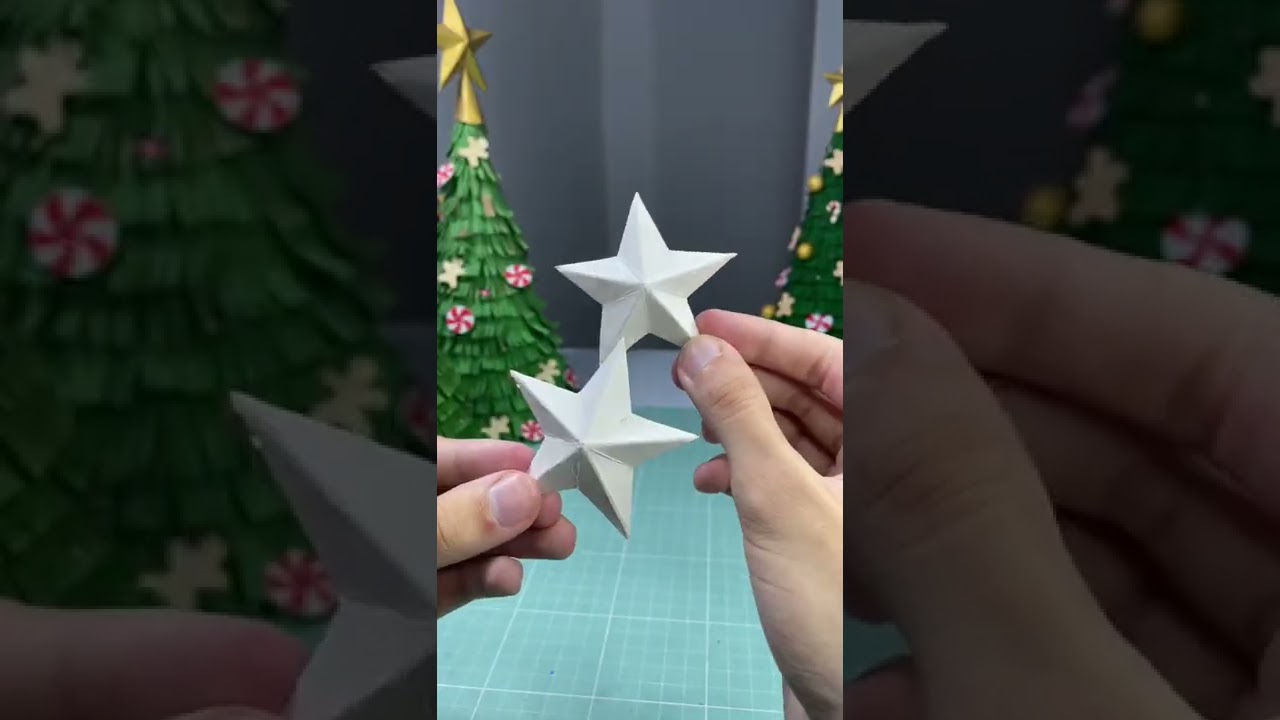 COMO FAZER ESTRELA DE NATAL 3D #shorts