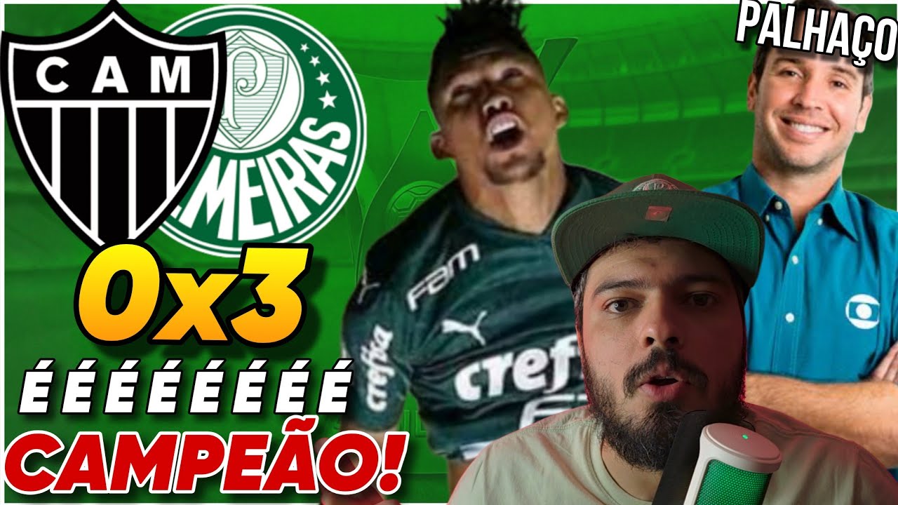 GOLEADA DO CAMPEÃO! Pós jogo Atlético MG 0 x 3 Palmeiras - Brasileiro 25