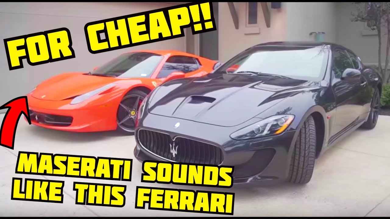 Как заставить MASERATI MC звучать как FERRARI, причем ДЕШЕВО! //Установка Urutu X-Pipe