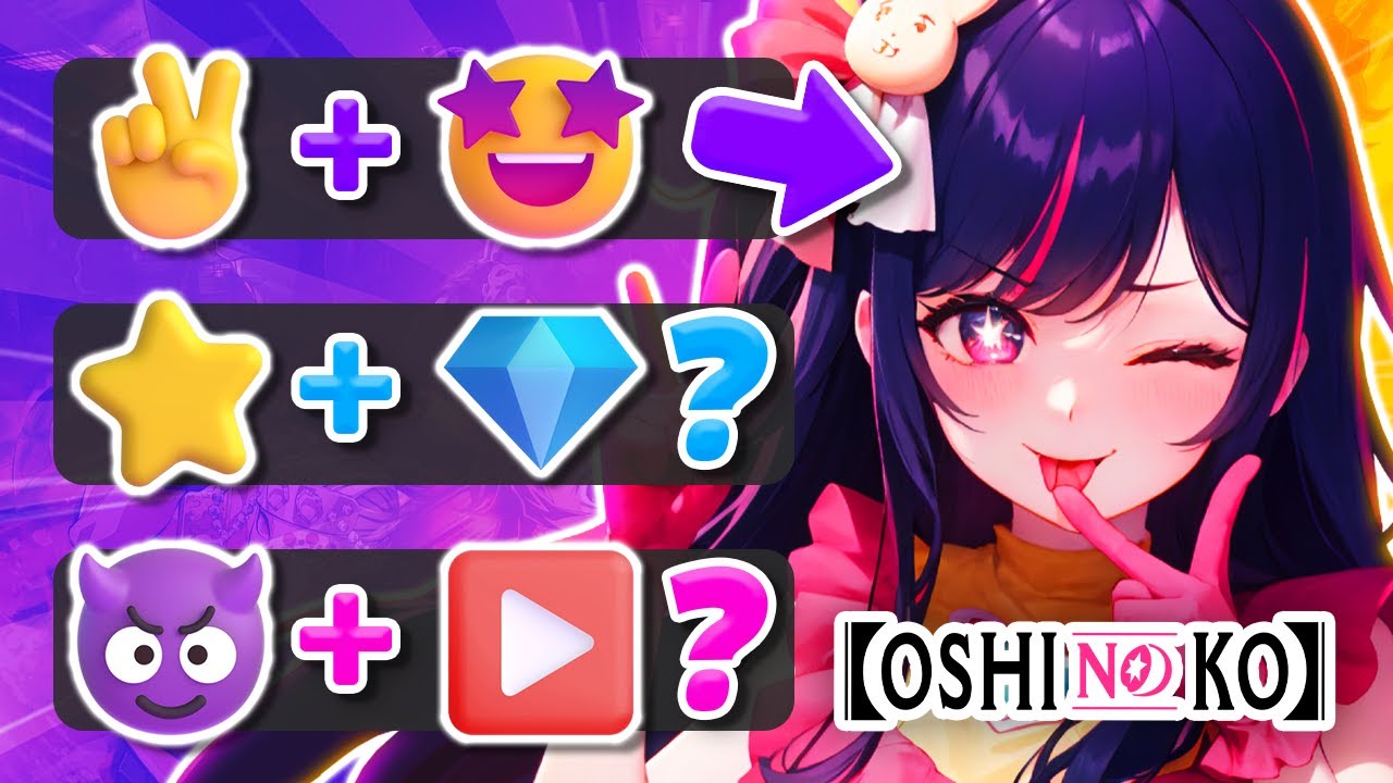 OSHI NO KO EMOJI QUIZ 💖✌️ FIRST VOICEOVER VIDEO 🔊 My Favorite Idol: Oshi no Ko ✨