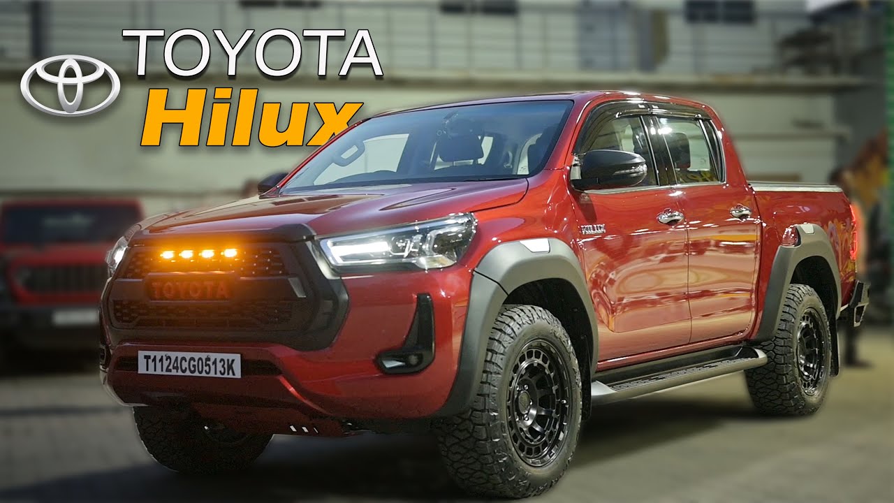 Custom Toyota Hilux: Full Build with Front Grille, Alloy Wheels & More !