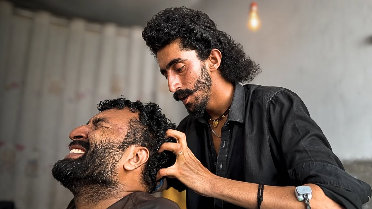 ULTRA RELAXING YOUNG BARBER HEAD MASSAGE | ASMR DEEP SLEEP IN MINUTES | HEAD BACK & FACE MASSAGE 