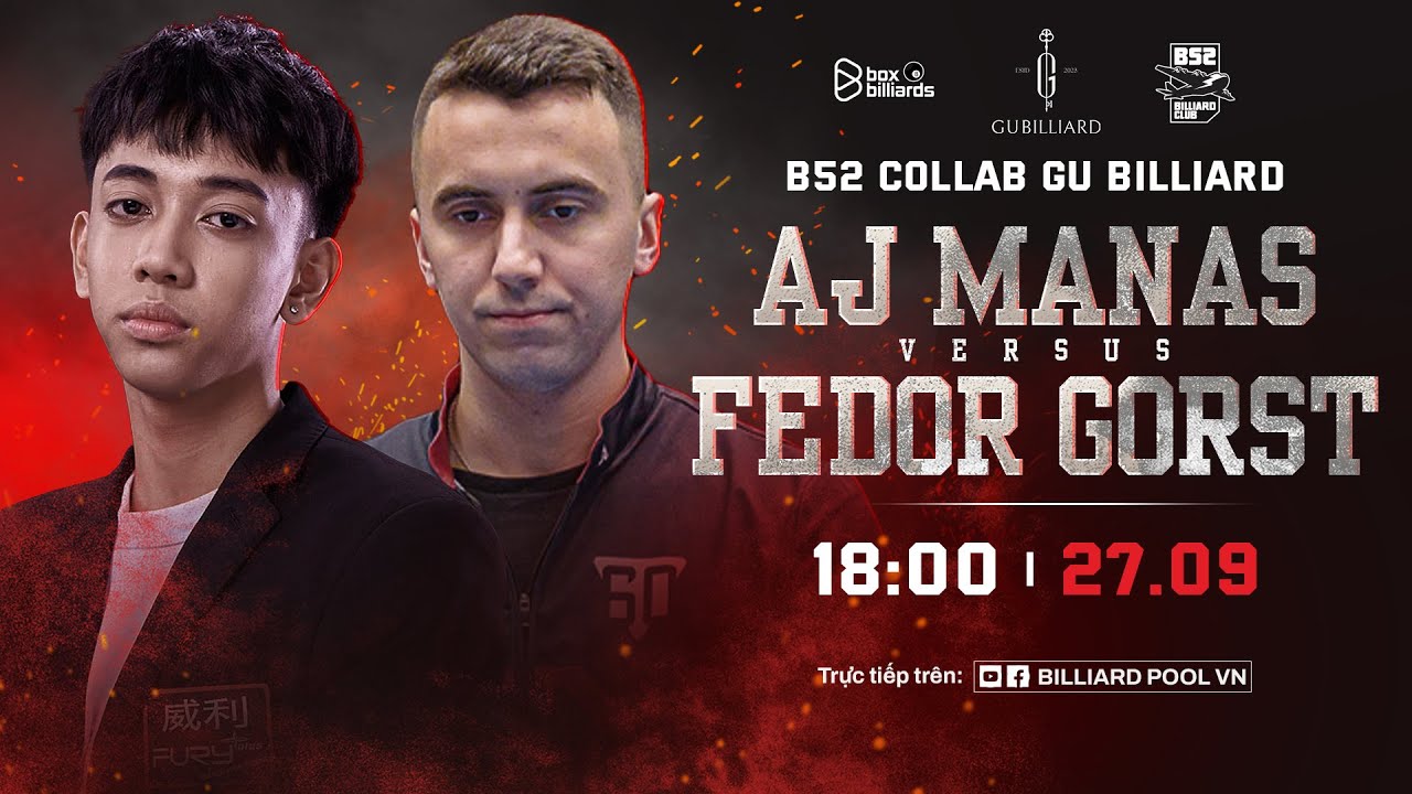 🔴 LIVE | SHOWMATCH | FEDOR GORST VS ALBERT JAMES MANAS | RACE TO 17 | BILLIARDS POOL VN