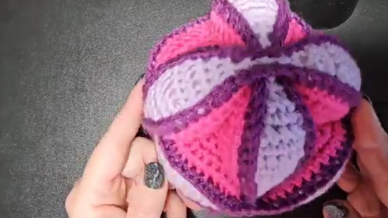 Amish Puzzle Ball Crochet Fidget toy for children and adults.   ‎@wipandchain 