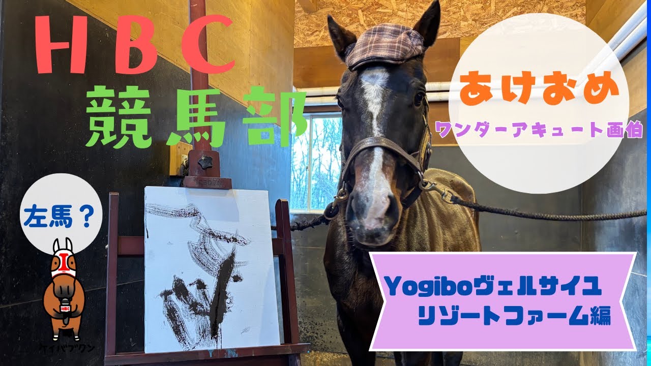 【HBC競馬部TV】奇跡！ワンダーアキュート”画伯”が書いたのは・・・