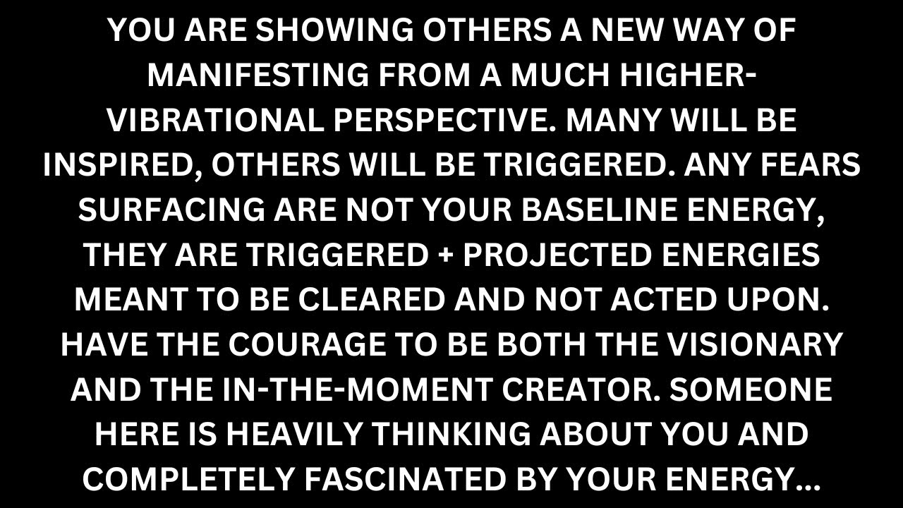 For the soul with a powerful purpose: your rare energy is manifesting this (release any fears).