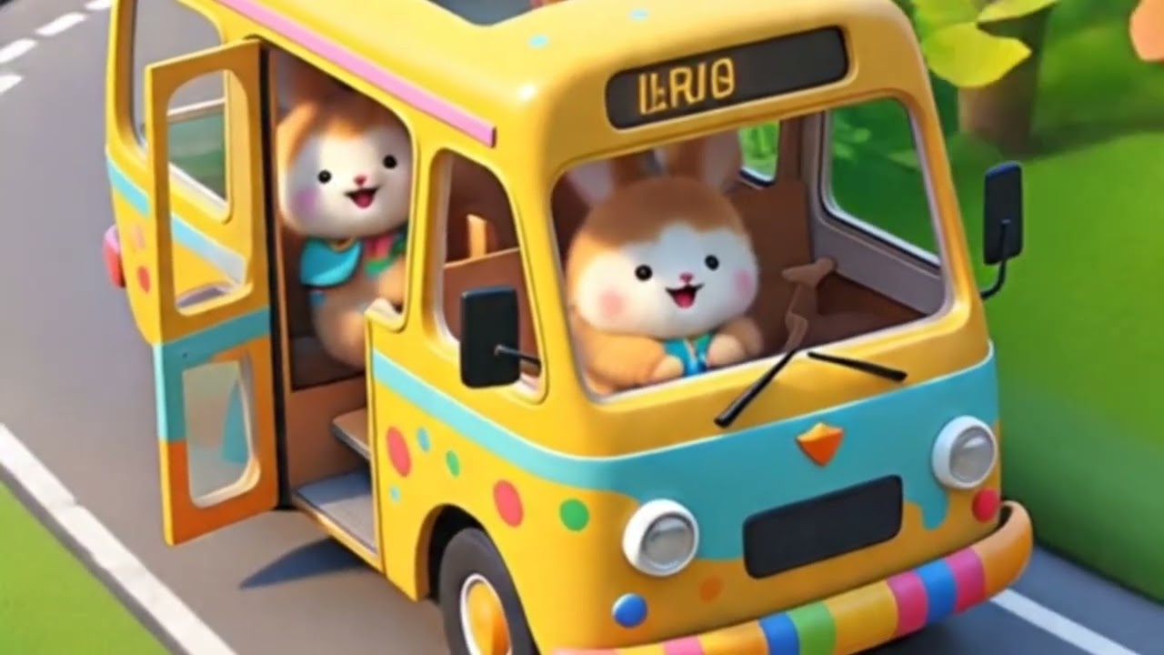 Wheels on the bus - The Musical Bus Ride - Nursery rhyme
