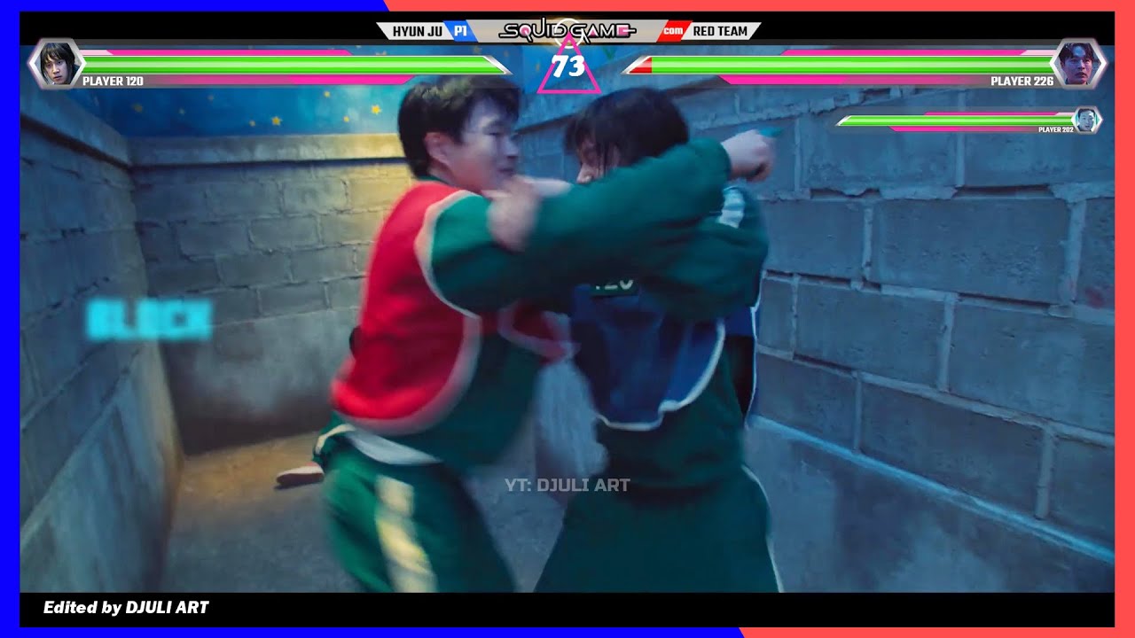 Squid Game 3 - Hyun Ju Player 120 VS Red Team with Healthbars | Hide & Seek