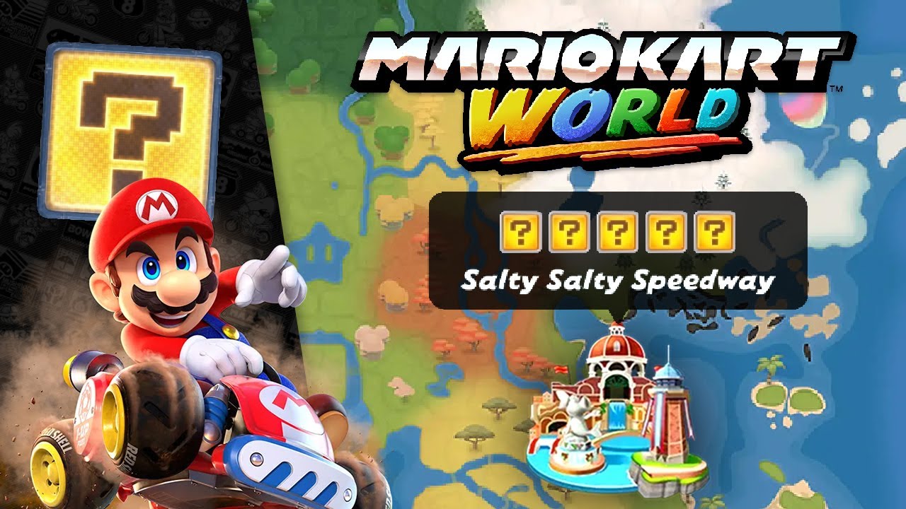 Mario Kart World - Free Roam: Salty Salty Speedway (ALL Hidden ? Panels)